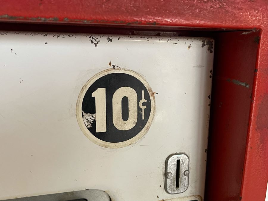 Mid-Century Modern 10 Cent Candy Vending Machine Working Dispenses Candy & Snacks [Photo 15]