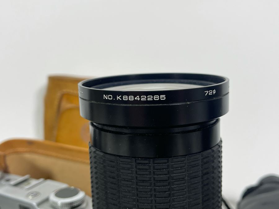 Vintage Film Camera Lot With Graflex Graphic 35 Film Camera, Canon Canonet QL17 Film Camera, Pair Of Lenses And Light Meter [Photo 17]