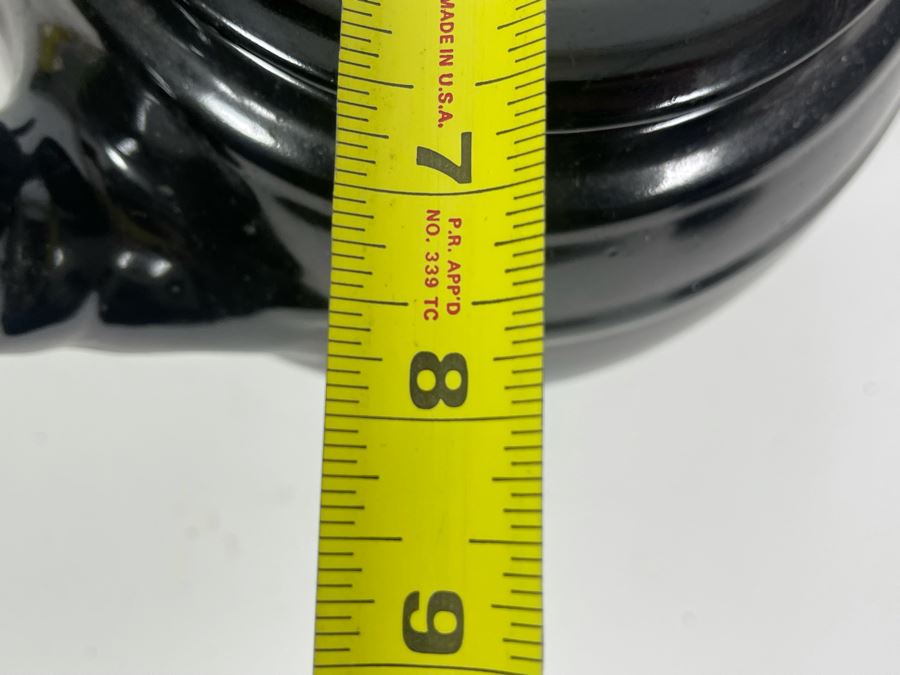 Vintage Side Handled Asian Teapot Tea Pot Pottery 8W X 8H [Photo 8]