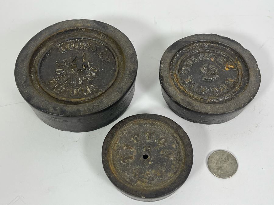 Three Vintage Tipton Scale Weights [Photo 4]