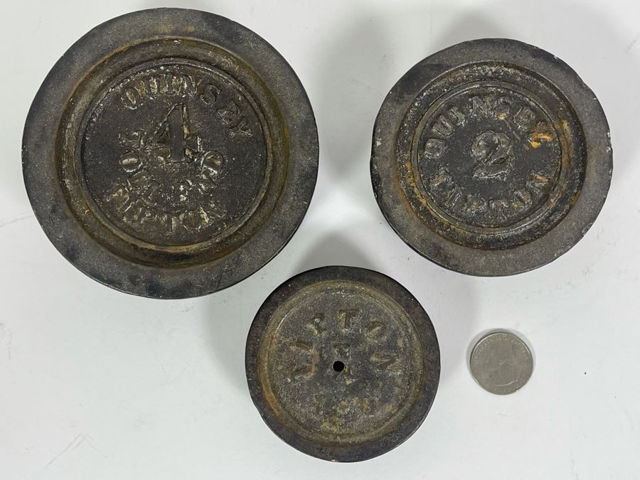 Three Vintage Tipton Scale Weights [Photo 3]