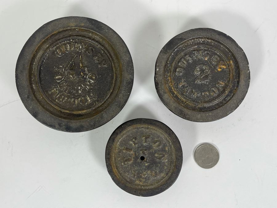 Three Vintage Tipton Scale Weights [Photo 2]