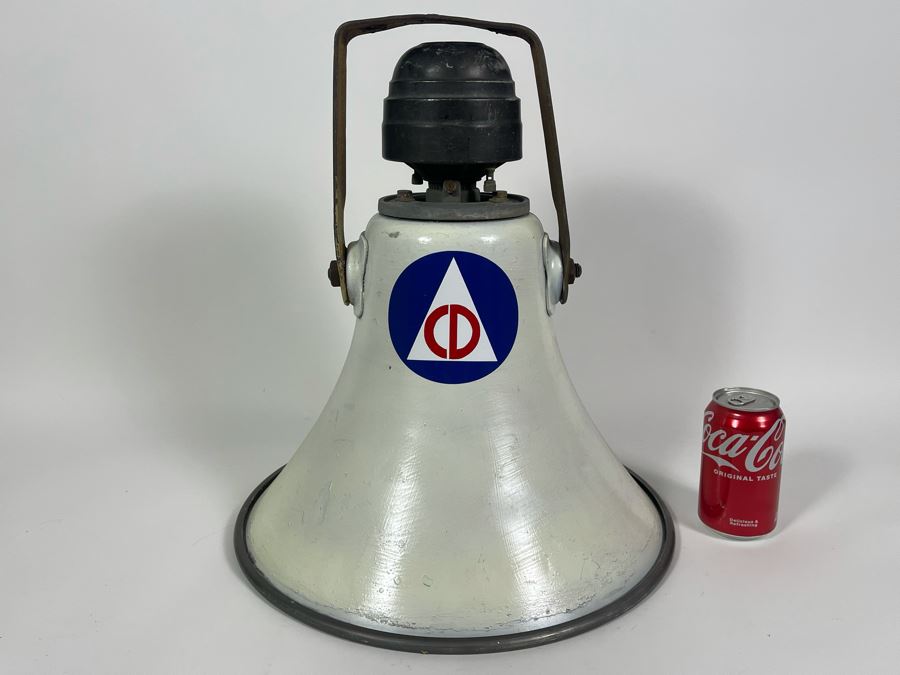 Vintage Cold War Era American Civil Defense Loudspeaker Alarm Warning Speaker By University Loudspeakers SAHF 15.5R W X 17L [Photo 2]