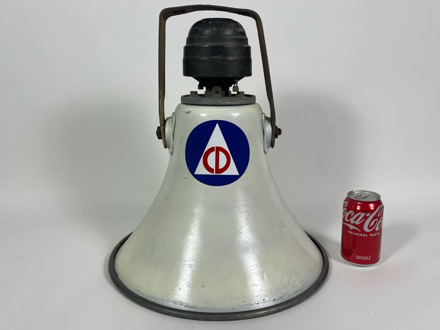 Vintage Cold War Era American Civil Defense Loudspeaker Alarm Warning Speaker By University Loudspeakers SAHF 15.5R W X 17L [Photo 3]