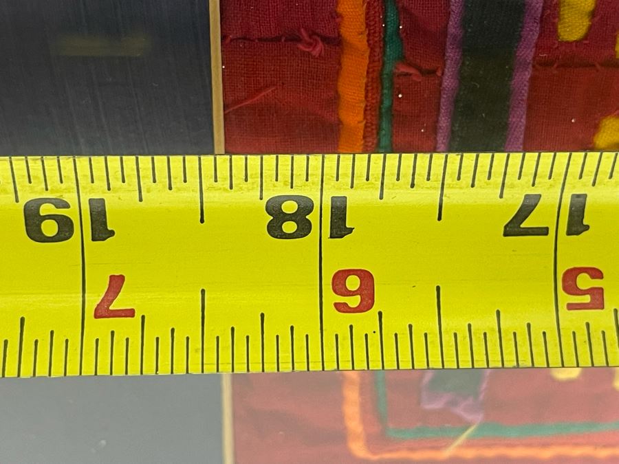 Handmade Vintage Mola Panama Folk Art Embroidery 18.5 X 13 Framed 25 X 20 [Photo 12]