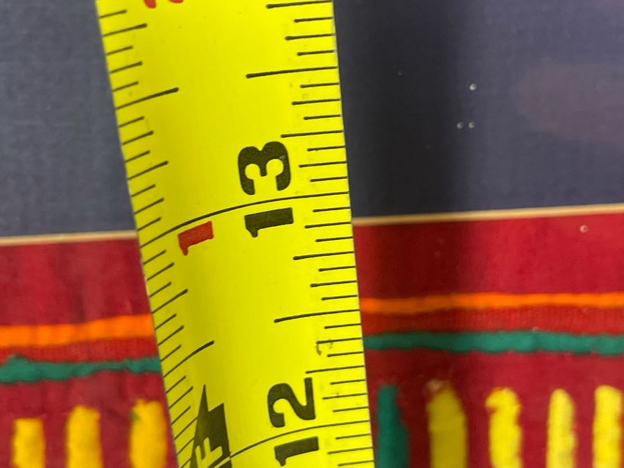 Handmade Vintage Mola Panama Folk Art Embroidery 18.5 X 13 Framed 25 X 20 [Photo 13]