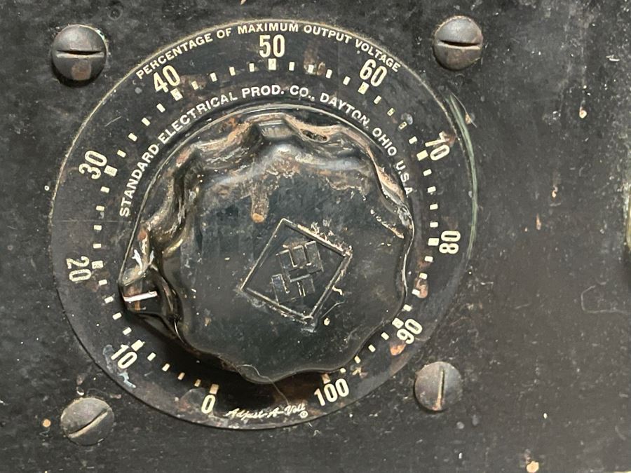 Vintage Industrial Variable Transformer Adjust-A-Volt Standard Electrical Prod. Co. Dayton, Ohio 22W X 15D X 9H [Photo 5]