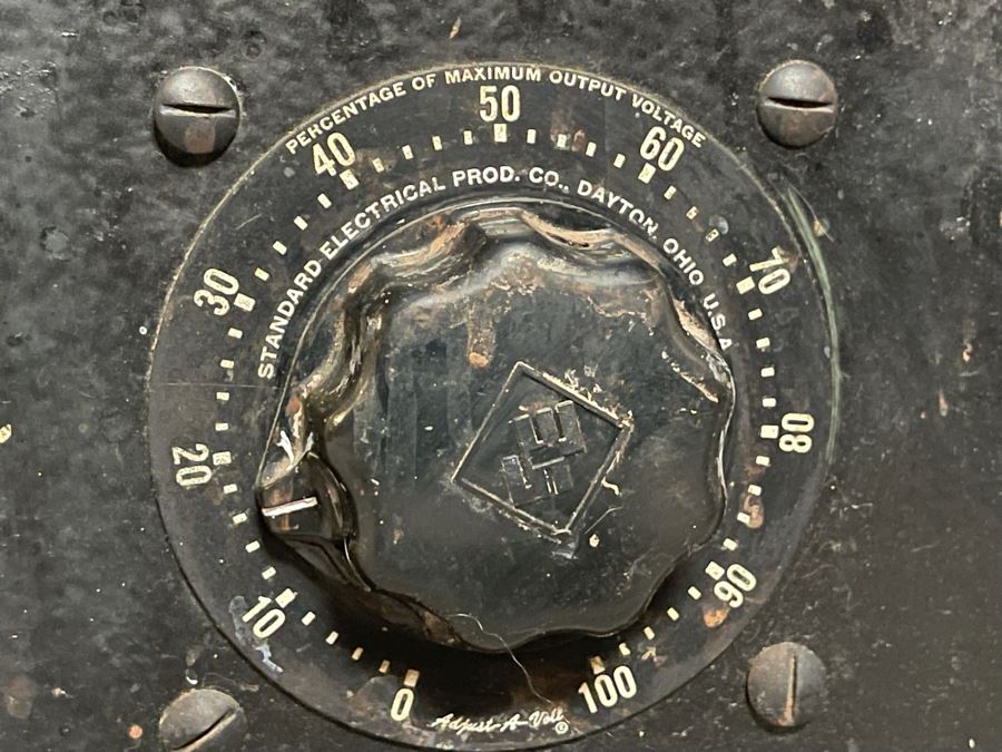 Vintage Industrial Variable Transformer Adjust-A-Volt Standard Electrical Prod. Co. Dayton, Ohio 22W X 15D X 9H [Photo 4]