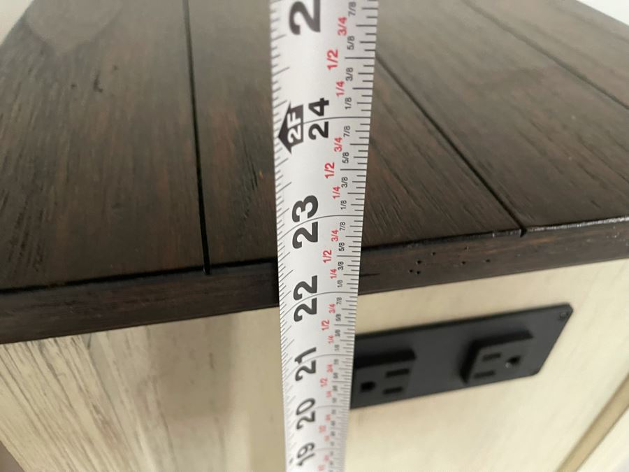 Pike & Main Chairside Table With Electrical Outlets On Back 14W X 22D X 22H [Photo 10]