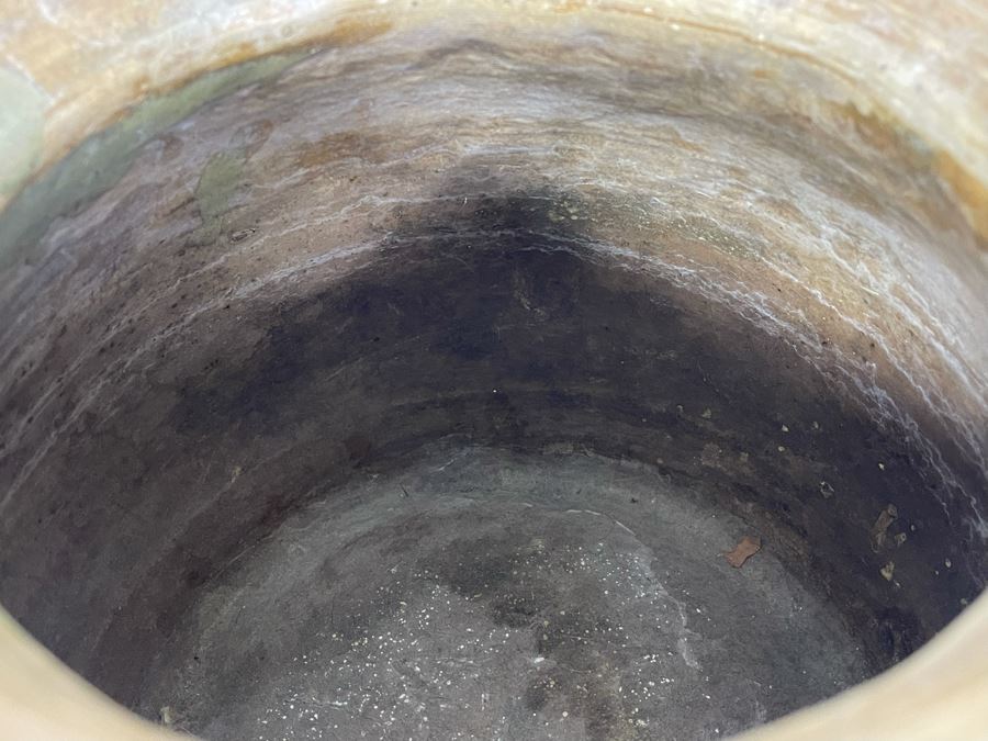 Vintage Green Glazed Flower Pot 9W X 8H [Photo 7]