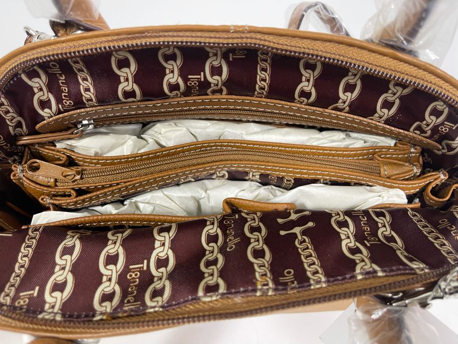 New Tignanello Leather Handbag 11W X 11H [Photo 4]