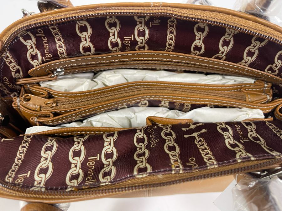 New Tignanello Leather Handbag 11W X 11H [Photo 3]