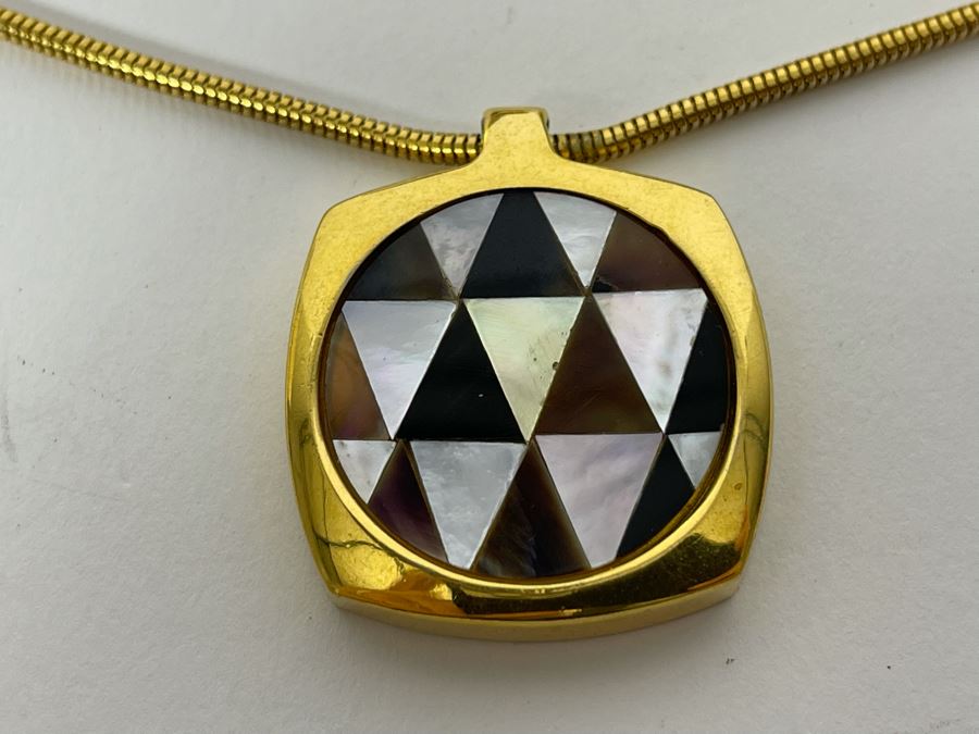Vintage Givenchy Pendant Necklace And Earrings [Photo 5]
