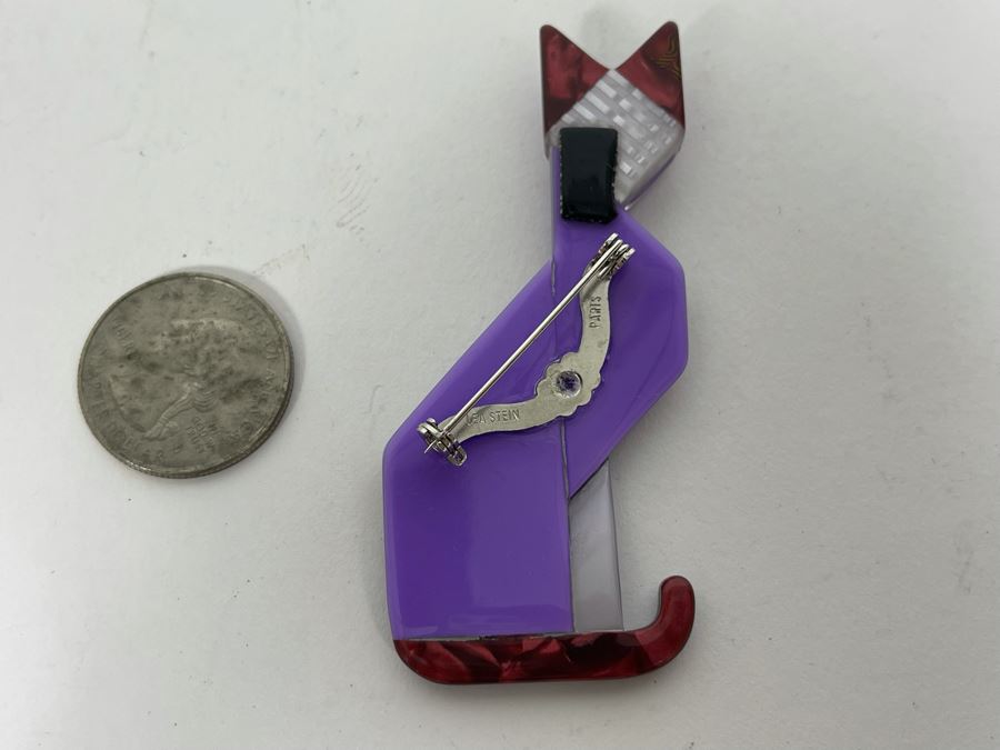 Lea Stein Paris Cat Brooch Pin [Photo 4]