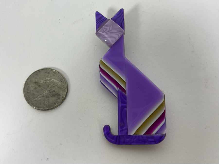 Lea Stein Paris Cat Brooch Pin [Photo 2]