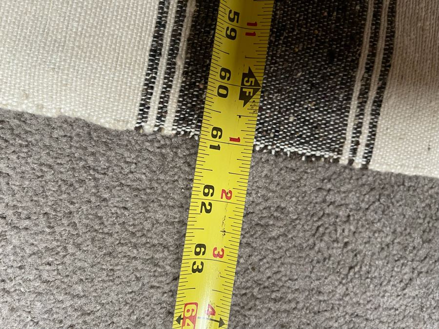 Moroccan Pom Pom Hand-Woven Blanket Made Of 100% Quality Cotton Size Small 60 X 60 Retails $140 [Photo 4]