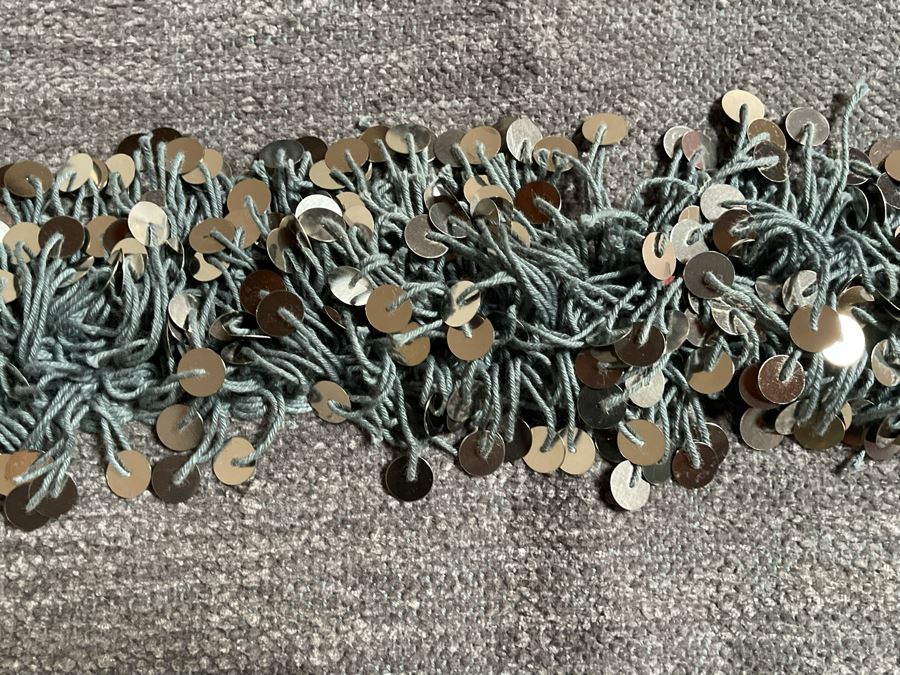 Moroccan Wedding Blanket With Metal Sequins Made Of 100% Quality Cotton 84 X 45 Retails $295 [Photo 2]