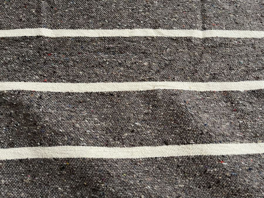 Moroccan Pom Pom Hand-Woven Blanket Made Of 100% Quality Cotton Size Large 114 X 77 Retails $210 [Photo 4]