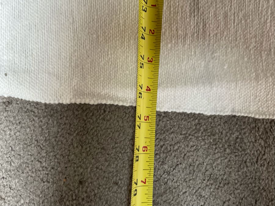 Moroccan Pom Pom Hand-Woven Blanket Made Of 100% Quality Cotton Size Large 112 X 77 Retails $210 [Photo 4]