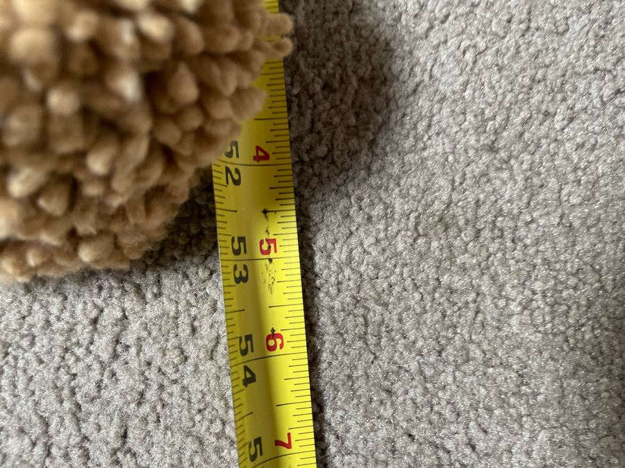 Moroccan Pom Pom Hand-Woven Blanket Made Of 100% Quality Cotton Size Small 58 X 53 Retails $140 [Photo 5]