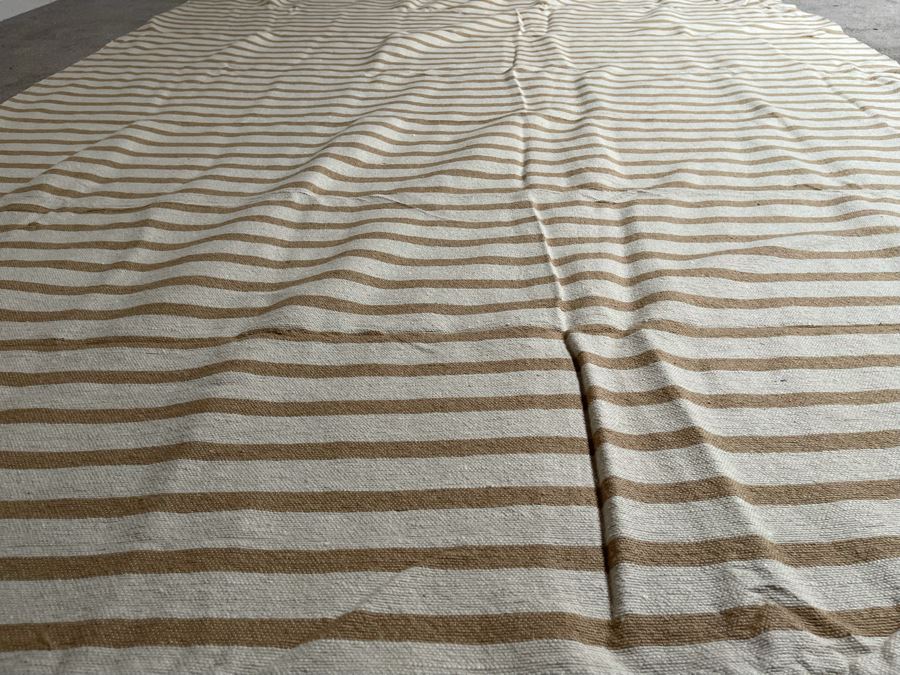 Moroccan Pom Pom Hand-Woven Blanket Made Of 100% Quality Cotton Size Large 122 X 77 Retails $210 [Photo 3]