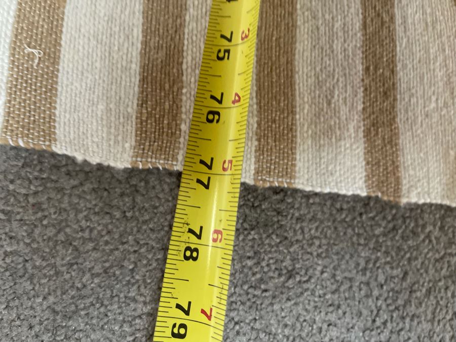 Moroccan Pom Pom Hand-Woven Blanket Made Of 100% Quality Cotton Size Large 122 X 77 Retails $210 [Photo 4]