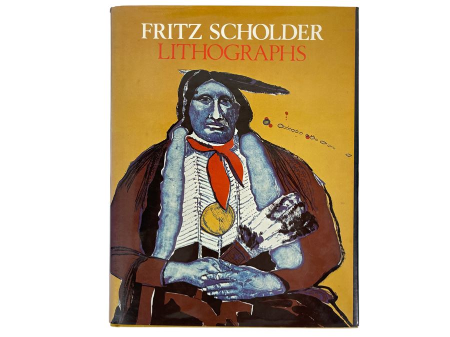 First Edition 1975 Fritz Scholder Lithographs Artist Hardcover Book Plus Seven Original Film Slides Showing The Artist Painting An Original Painting From Start To Completion [Photo 2]
