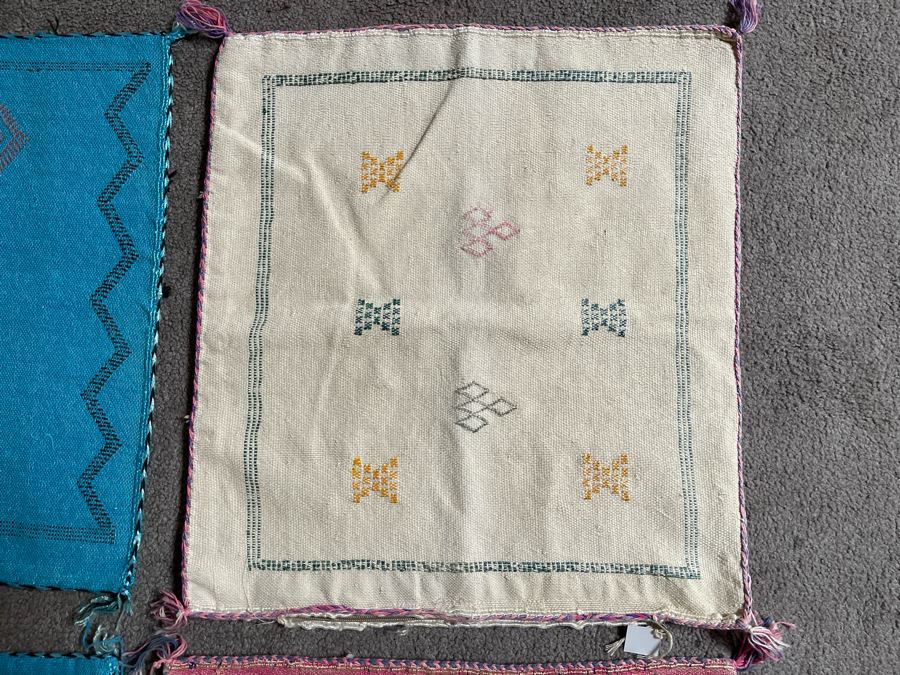 (4) Moroccan Sabra Cactus Silk Pillow Covers Accent Throws Apx 20 X 20 Retails $300 [Photo 5]