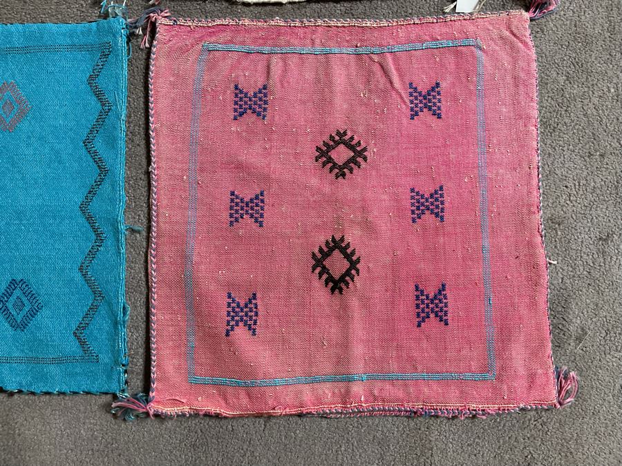 (4) Moroccan Sabra Cactus Silk Pillow Covers Accent Throws Apx 20 X 20 Retails $300 [Photo 2]