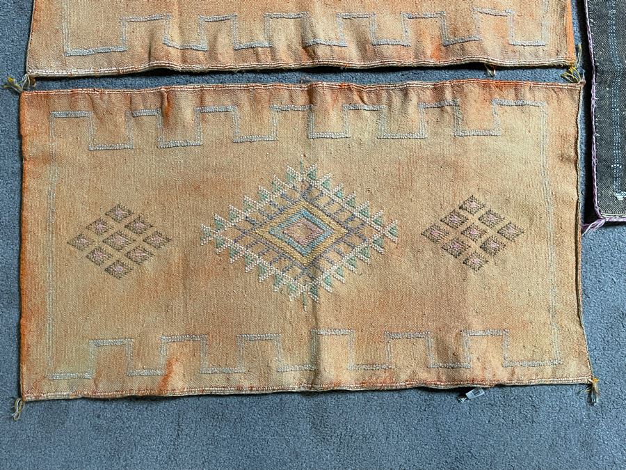 (3) Moroccan Sabra Cactus Silk Pillow Covers Accent Throws Apx 36 X 19 / 20 X 20 Retails $375 [Photo 2]