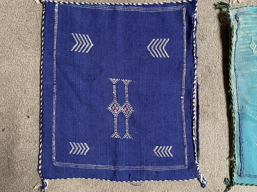 (4) Moroccan Sabra Cactus Silk Pillow Covers Accent Throws Apx 20 X 20 Retails $300 [Photo 3]