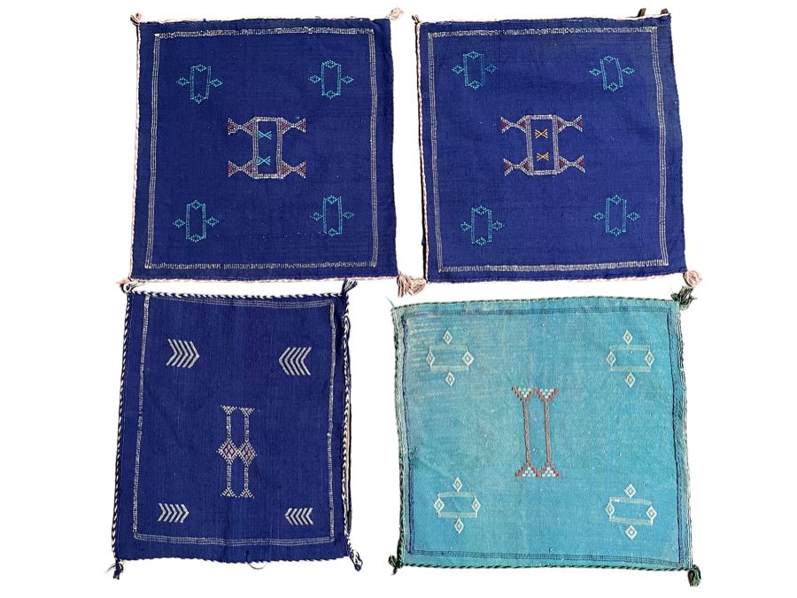 (4) Moroccan Sabra Cactus Silk Pillow Covers Accent Throws Apx 20 X 20 Retails $300 [Photo 1]