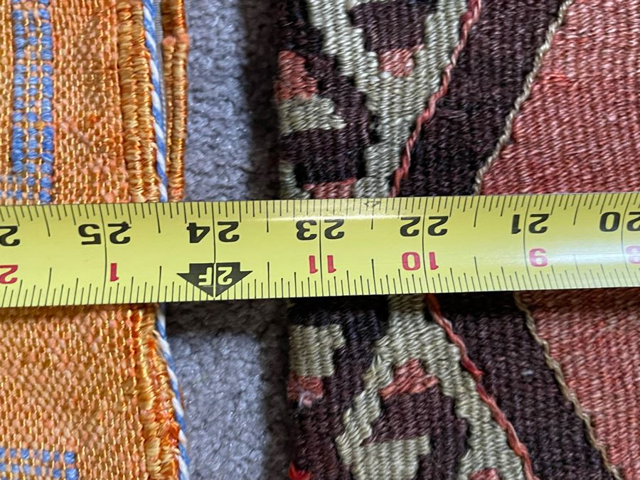 (1) Large Moroccan Sabra Cactus Silk Pillow Covers Accent Throw Apx 36 X 20 & (2) Turkish Kilim Pillow Covers 12 X 24 Retails $274 [Photo 6]