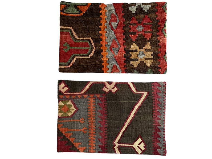 (2) Turkish Kilim Pillow Covers 16 X 24 Retails $124 [Photo 1]