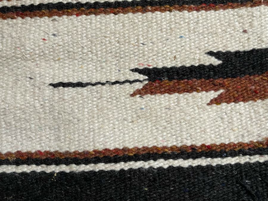 Vintage Handwoven Wool Blanket 28 X 30 [Photo 2]