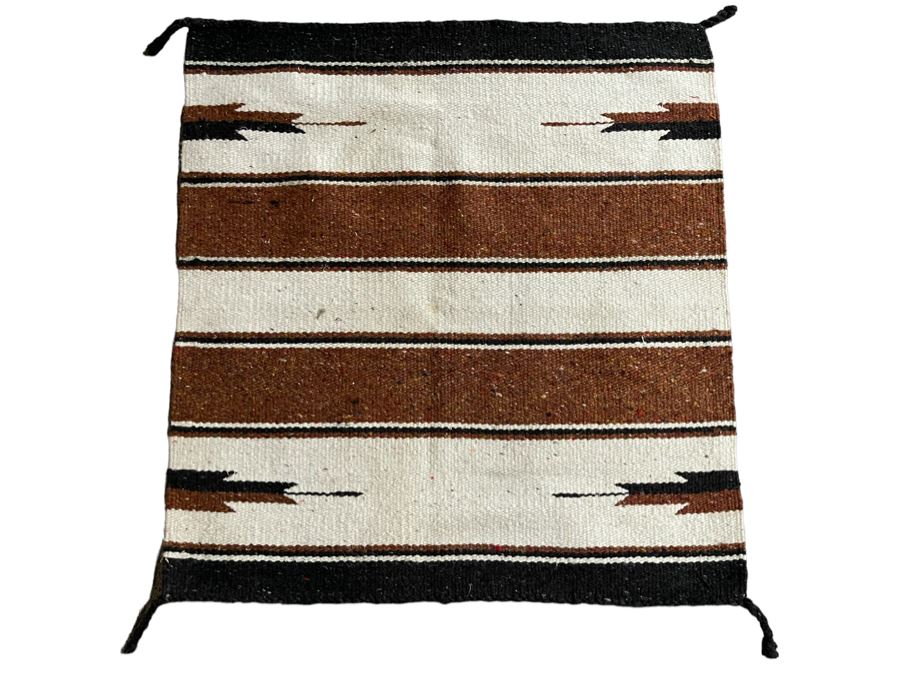 Vintage Handwoven Wool Blanket 28 X 30 [Photo 1]