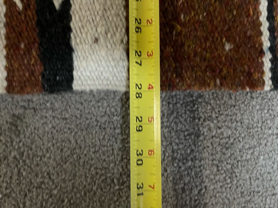 Vintage Handwoven Wool Blanket 28 X 30 [Photo 3]