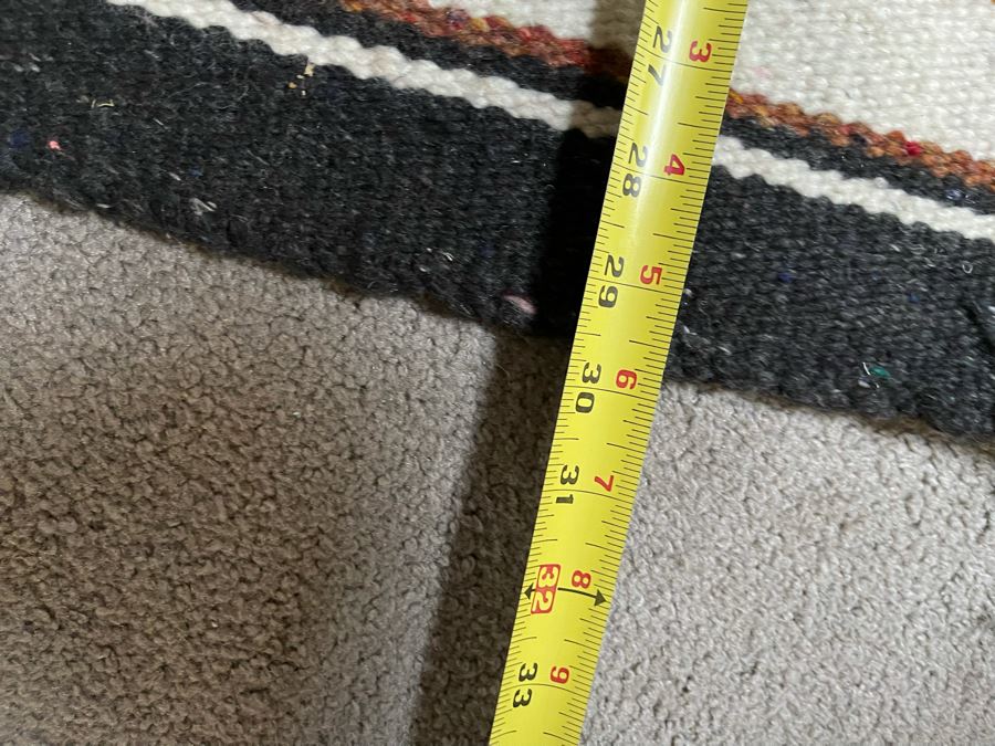 Vintage Handwoven Wool Blanket 28 X 30 [Photo 4]
