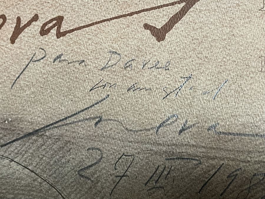 Hand-signed Jose Luis Cuevas (1934-2017, Mexico) 1979 Tasende Gallery La Jolla, CA Poster 24 X 32 [Photo 7]