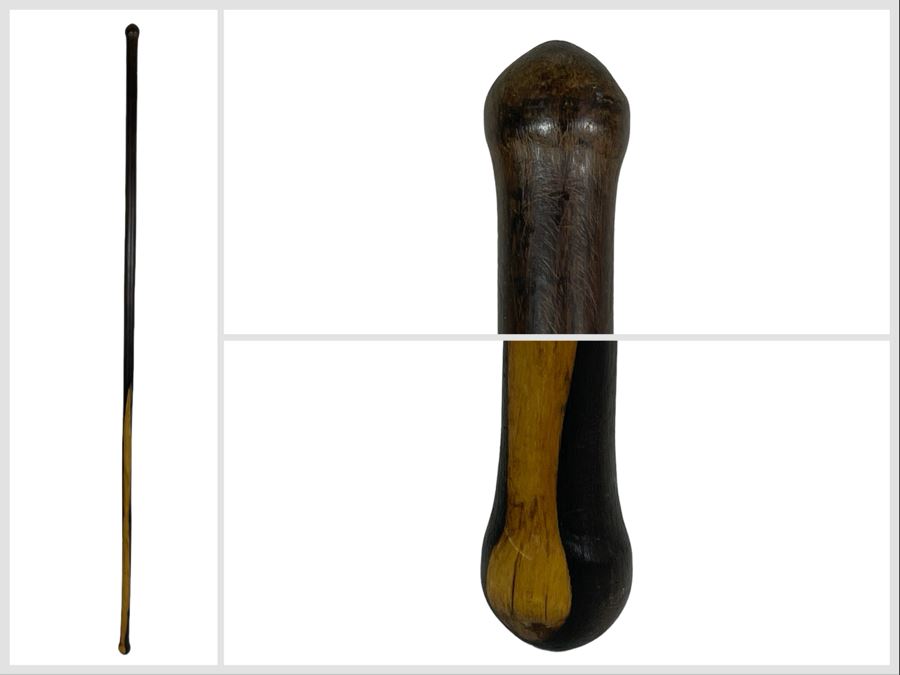 Vintage African Hardwood Walking Stick Cane 50' [Photo 1]