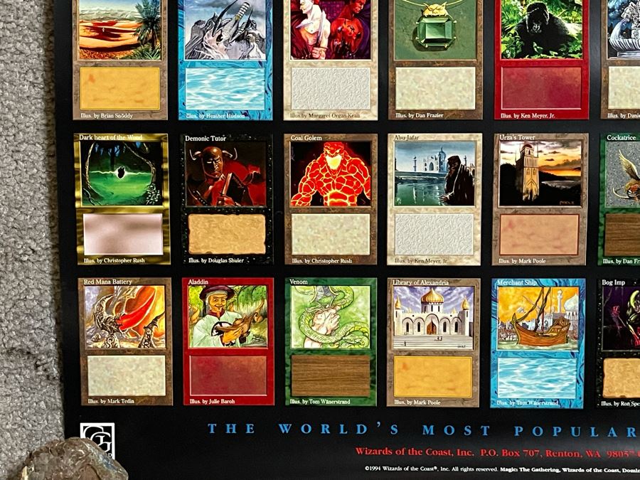 Vintage 1994 Wizards Of The Coast Magic The Gathering Poster 19.5 X 25.5 [Photo 7]