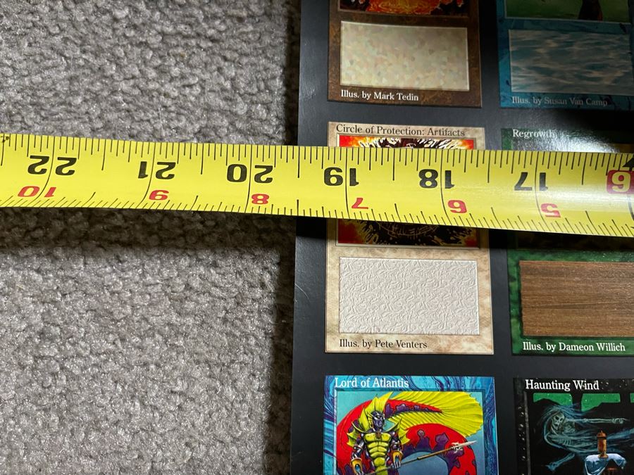 Vintage 1994 Wizards Of The Coast Magic The Gathering Poster 19.5 X 25.5 [Photo 11]