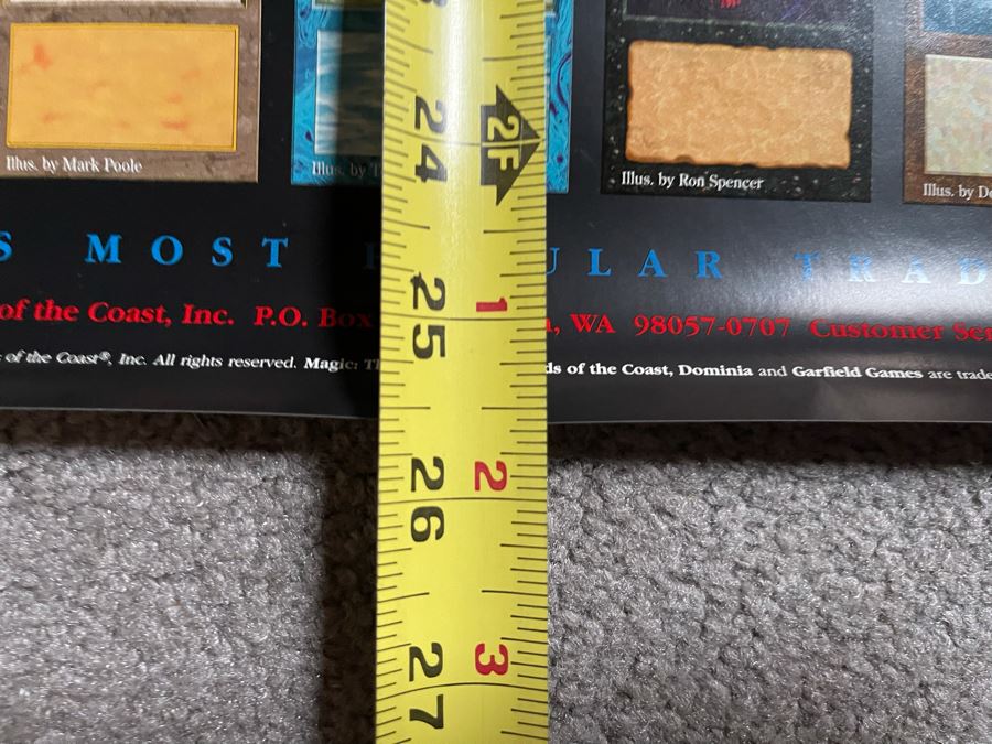 Vintage 1994 Wizards Of The Coast Magic The Gathering Poster 19.5 X 25.5 [Photo 12]