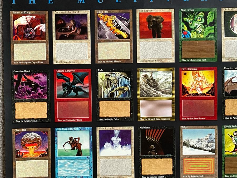 Vintage 1994 Wizards Of The Coast Magic The Gathering Poster 19.5 X 25.5 [Photo 3]