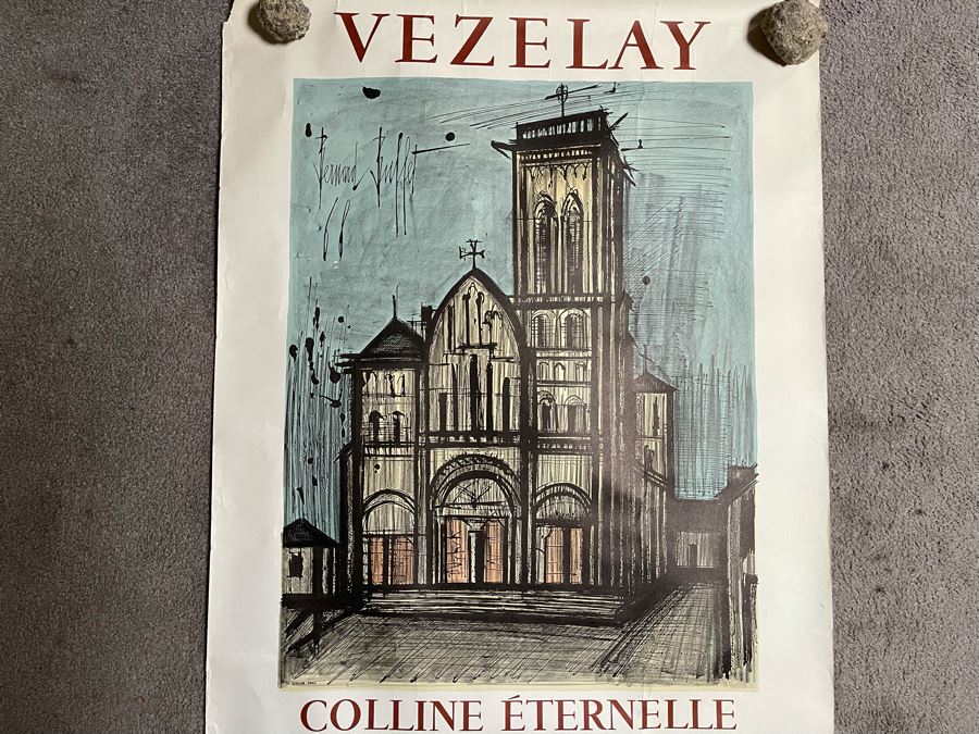 Vintage French Poster With Bernard Buffet Artwork 25.5 X 40.5 [Photo 2]