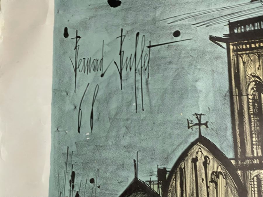 Vintage French Poster With Bernard Buffet Artwork 25.5 X 40.5 [Photo 3]