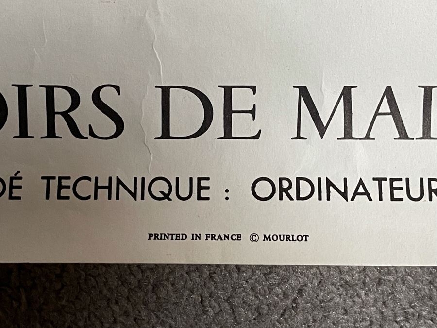 Vintage French Poster With Bernard Buffet Artwork 25.5 X 40.5 [Photo 5]