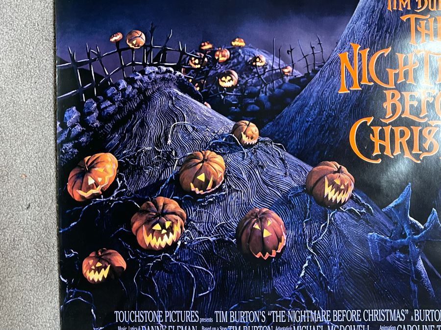 Vintage Tim Burton's The Nightmare Before Christmas Movie Poster 27 X 40.5 [Photo 4]