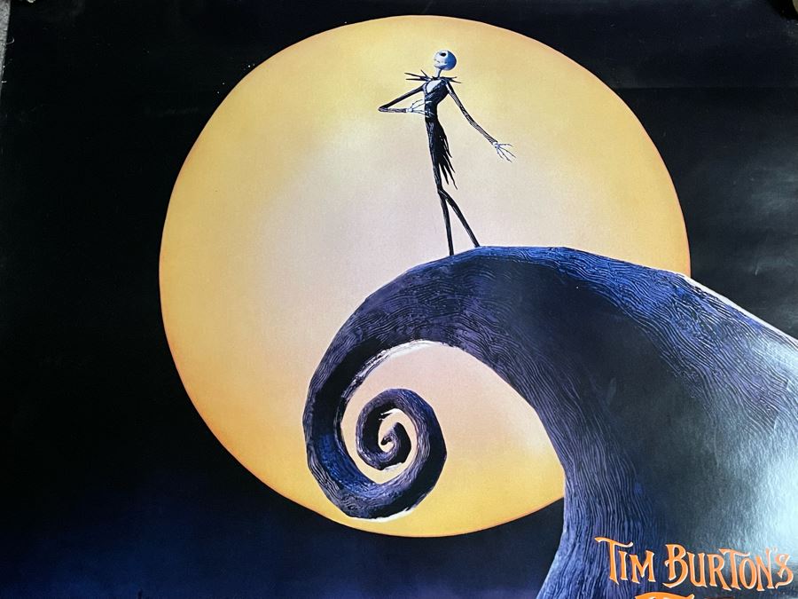 Vintage Tim Burton's The Nightmare Before Christmas Movie Poster 27 X 40.5 [Photo 2]