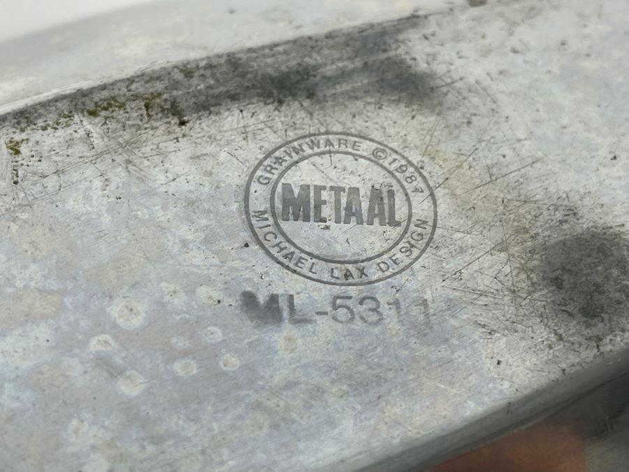 Nambe Tri-Corner Bowl 527 9W And 1987 Michael Lax Design Metaal Bowl 13.5W [Photo 6]